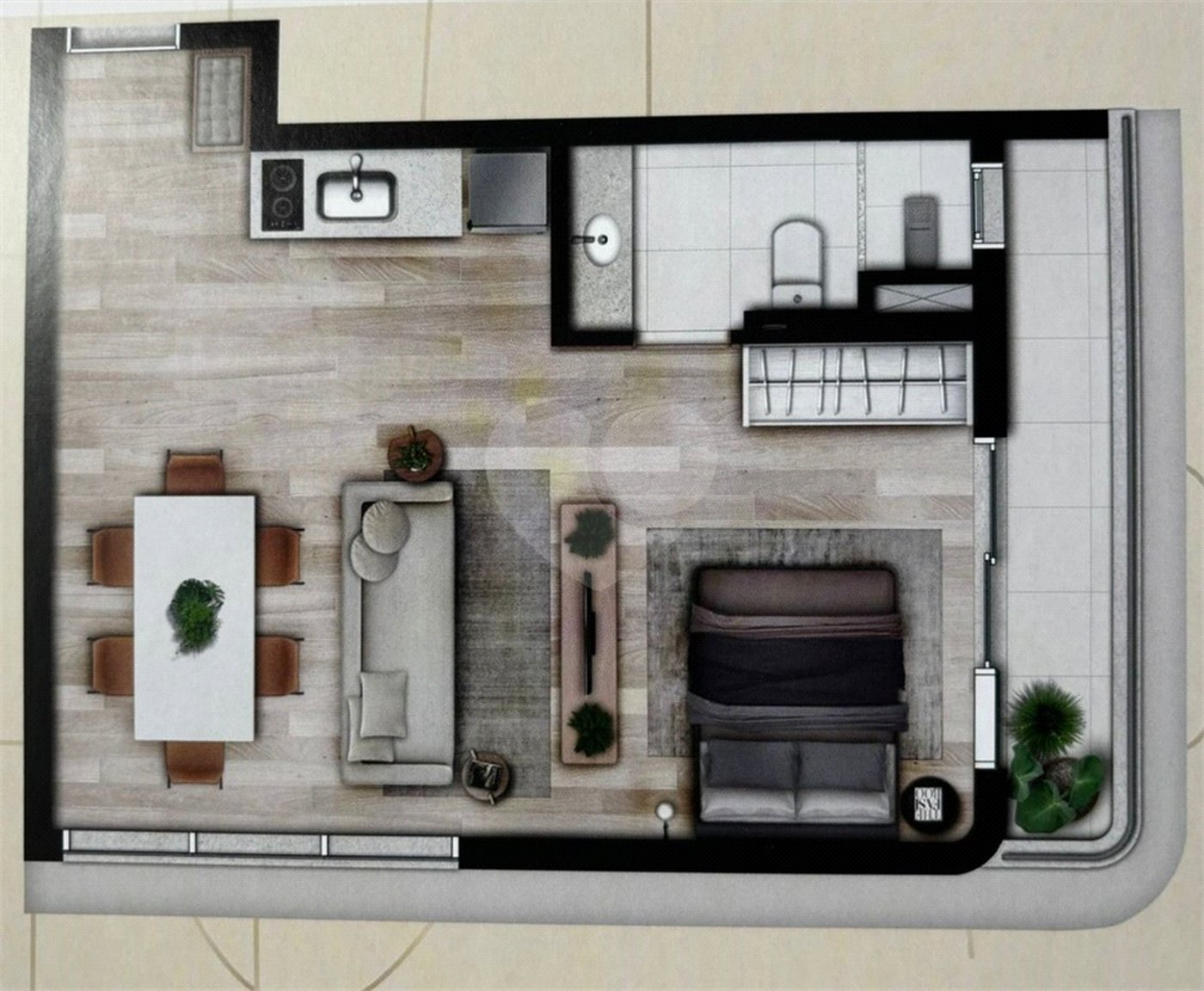Apartamento à venda com 1 quarto em Butantã, São Paulo, SP