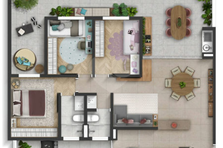 Apartamento à venda com 2 quartos, sendo 1 suíte, em Vila Espírito Santo, Sorocaba, SP