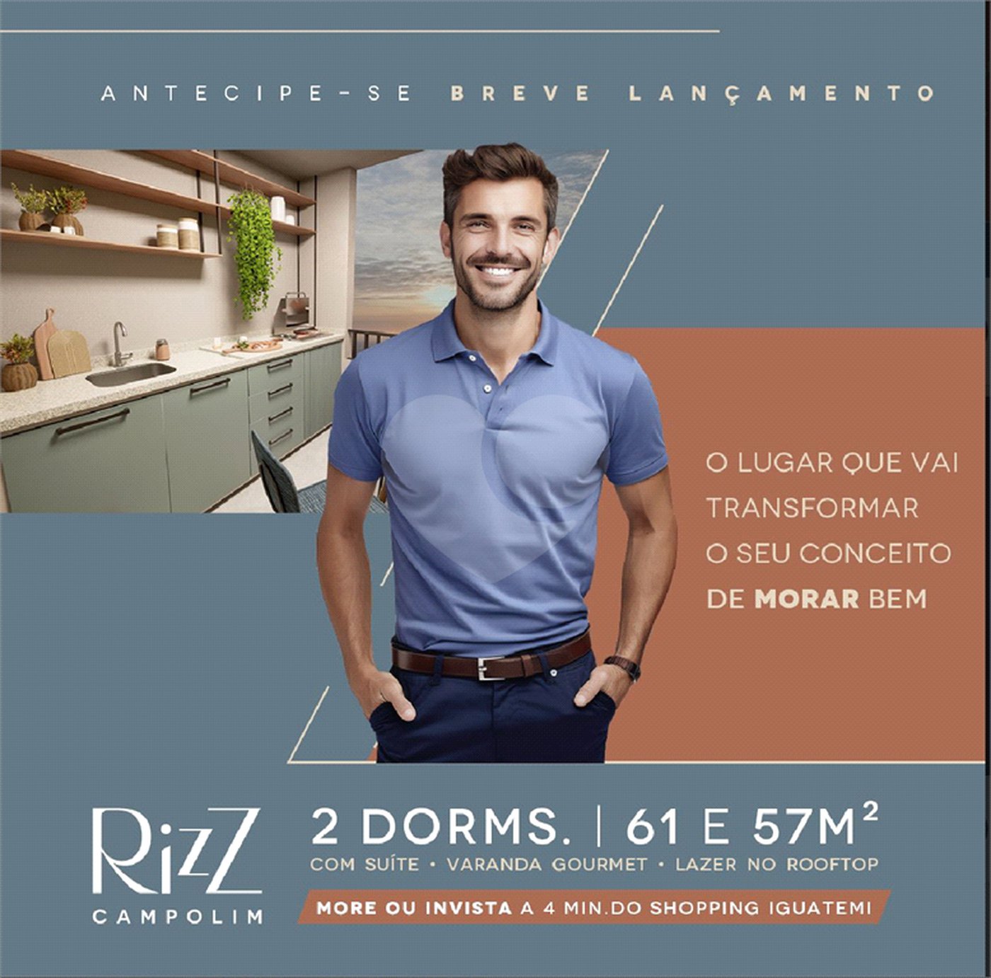 Apartamento à venda com 2 quartos, sendo 1 suíte, em Parque Campolim, Sorocaba, SP