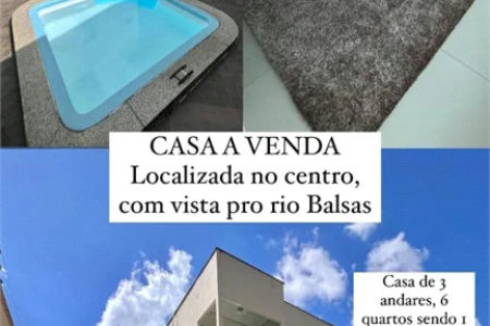 Casa à venda com 6 quartos, sendo 1 suíte,  no Centro, Balsas, MA
