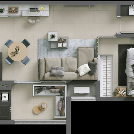 Apartamento à venda com 1 quarto em Além Ponte, Sorocaba, SP