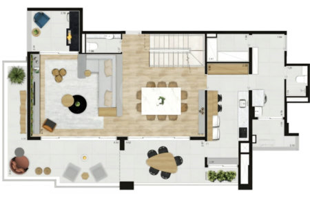 Triplex à venda com 4 suítes em Anhangabaú, Jundiaí, SP