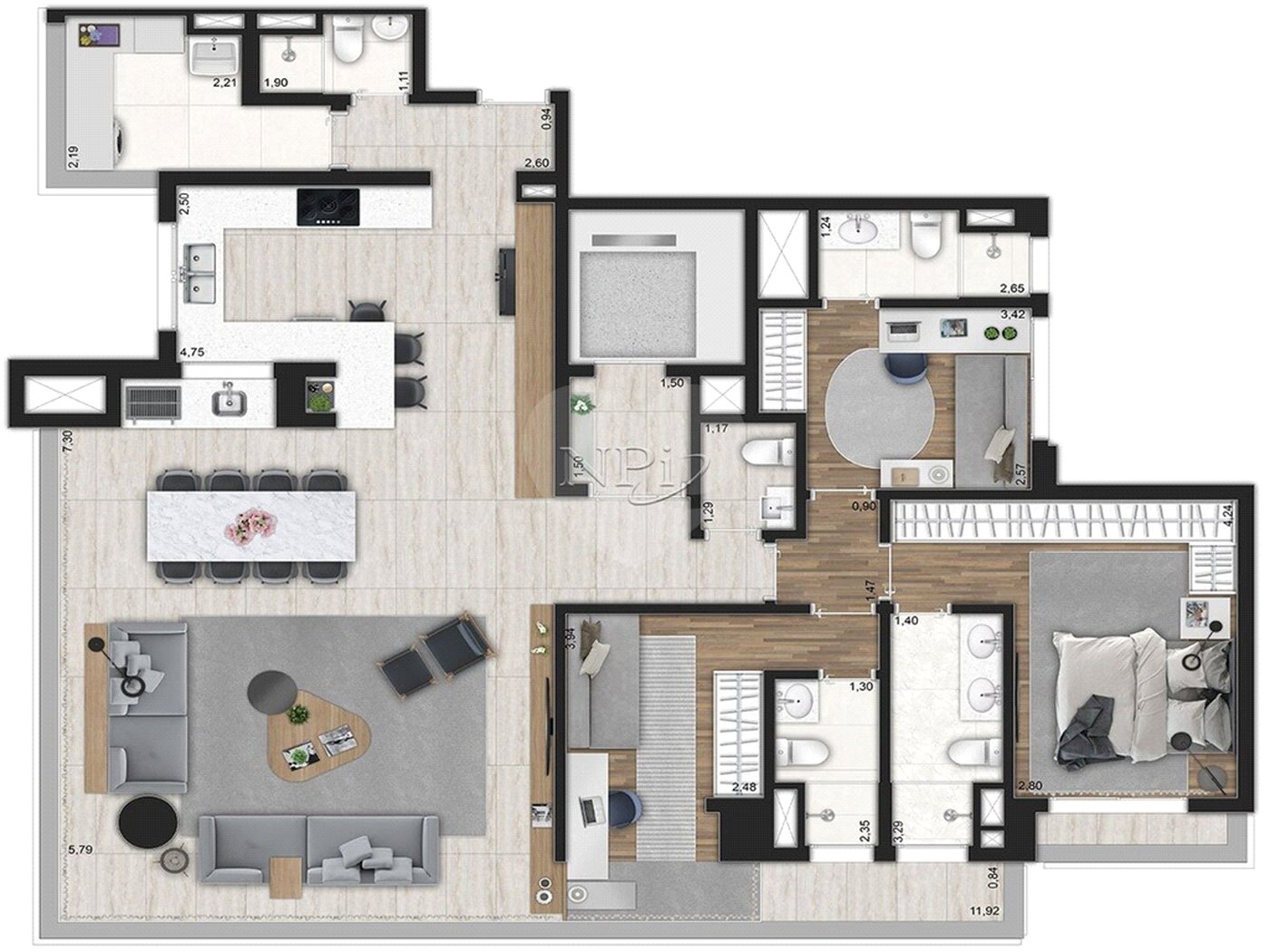 Apartamento à venda com 3 suítes em Moema, São Paulo, SP