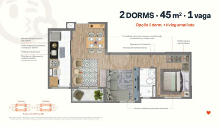 Apartamento à venda com 2 quartos em Vila Andrade, São Paulo, SP