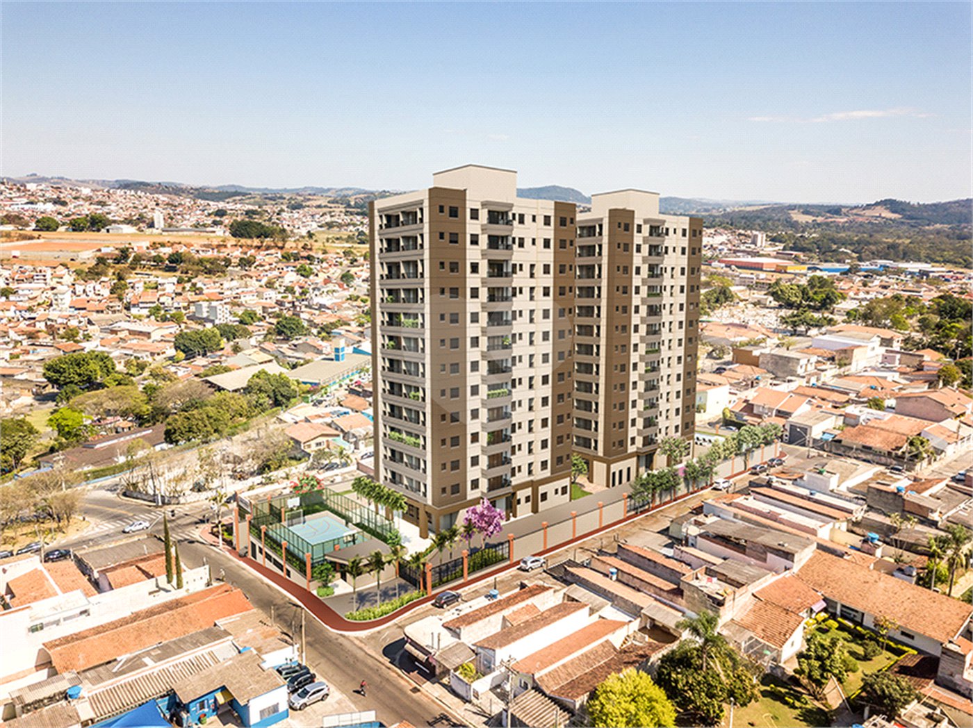 Apartamento à venda com 2 quartos em Alvinópolis, Atibaia, SP