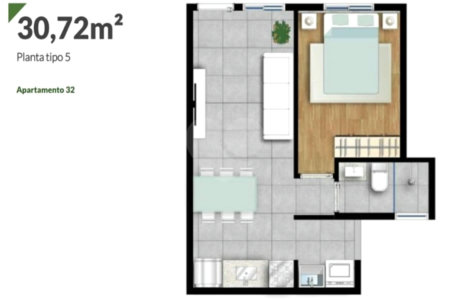 Apartamento à venda com 1 quarto em Vila Gumercindo, São Paulo, SP