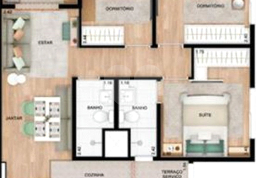 Apartamento à venda com 3 quartos, sendo 1 suíte, em Vila Guilherme, São Paulo, SP