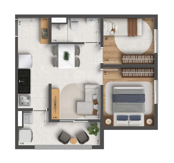 Apartamento 42m² 7