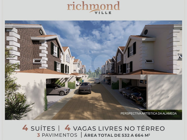 Casa à venda com 4 suítes no condomínio Richmond Ville, São Paulo - SP