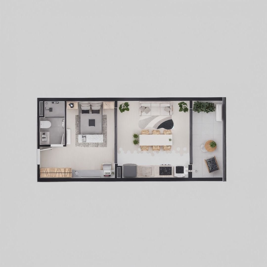 Studio com 1 dormitório à venda, 35 m² por R$ 472.080,00 - Astúrias - Guarujá/SP