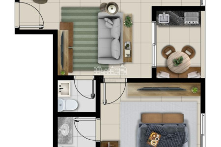 Apartamento à venda com 1 suíte em Atibaia Jardim, Atibaia, SP