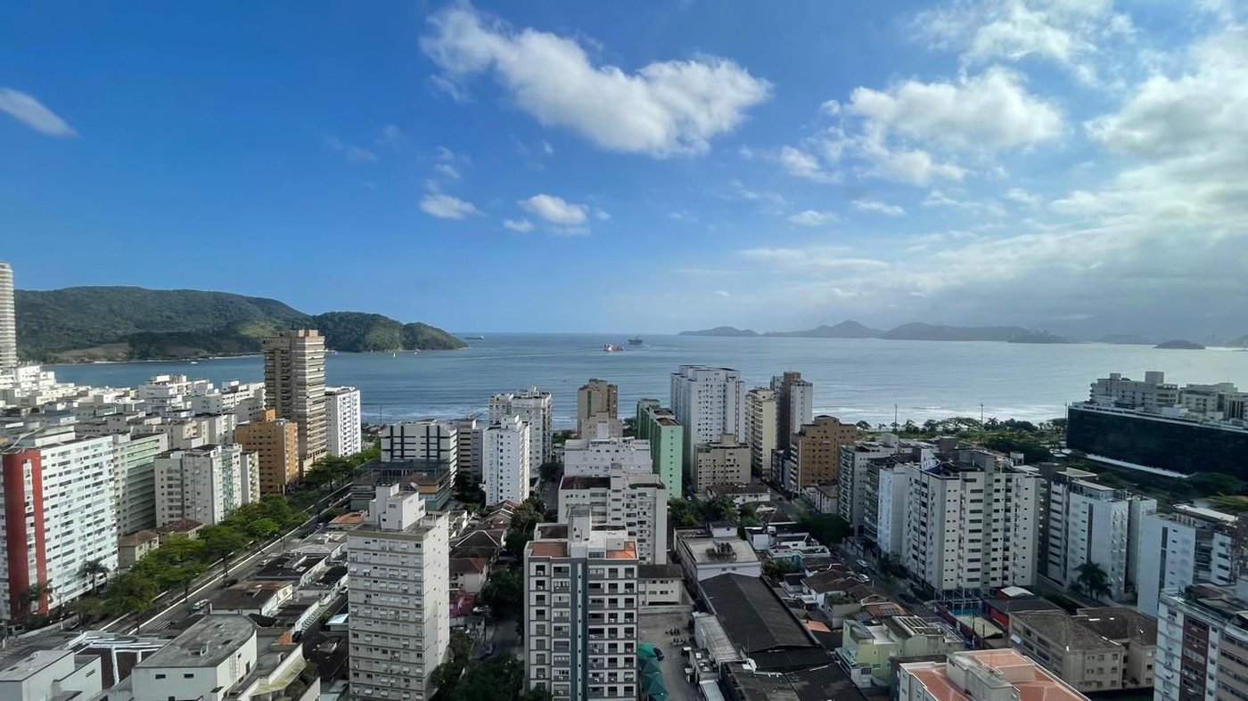 Apartamento com 2 dormitórios à venda, 100 m² por R$ 2.300.000,00 - Aparecida - Santos/SP