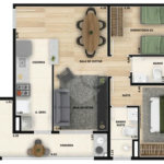 Apartamento à venda com 2 quartos, sendo 1 suíte,  em Jardim São Carlos, Sorocaba, SP