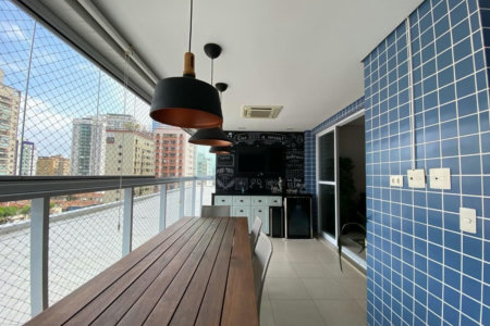 Apartamento com 3 dormitórios à venda, 129 m² por R$ 1.850.000,00 - Aparecida - Santos/SP