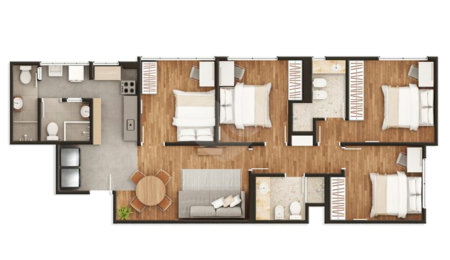 Apartamento à venda com 4 quartos, sendo 1 suíte,  em Vila Olímpia, São Paulo, SP