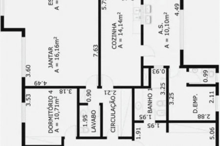 Apartamento à venda com 4 quartos, sendo 1 suíte, em Brooklin Paulista, São Paulo, SP