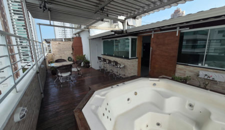 Cobertura com 3 dormitórios à venda, 262 m² por R$ 1.800.000,00 - Pompéia - Santos/SP