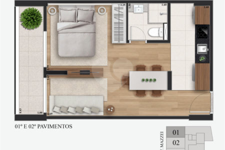Apartamento à venda com 1 quarto em Vila Mazzei, São Paulo, SP