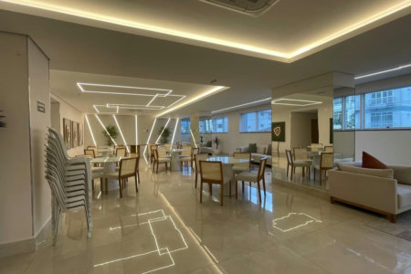 Apartamento com 2 dormitórios à venda, 100 m² por R$ 2.300.000,00 - Aparecida - Santos/SP
