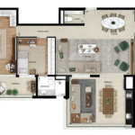 Apartamento novo com 129m² na Mooca com 2 suítes e 2 vagas.