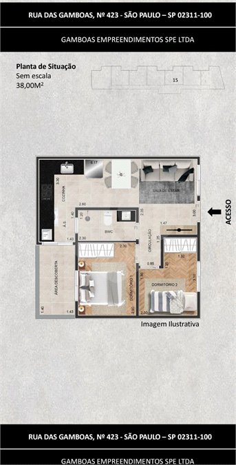 Apartamento à venda com 2 quartos em Vila Mazzei, São Paulo, SP