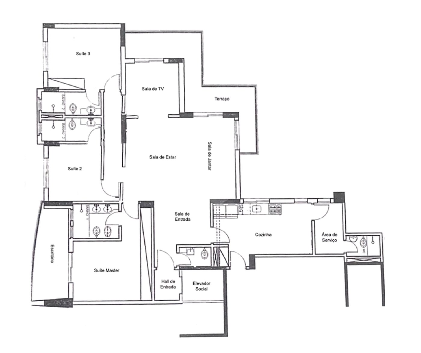 Apartamento à venda com 3 suítes no Centro, Guarulhos, SP