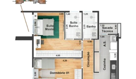 Apartamento à venda com 3 quartos, sendo 1 suíte, em Além Ponte, Sorocaba, SP