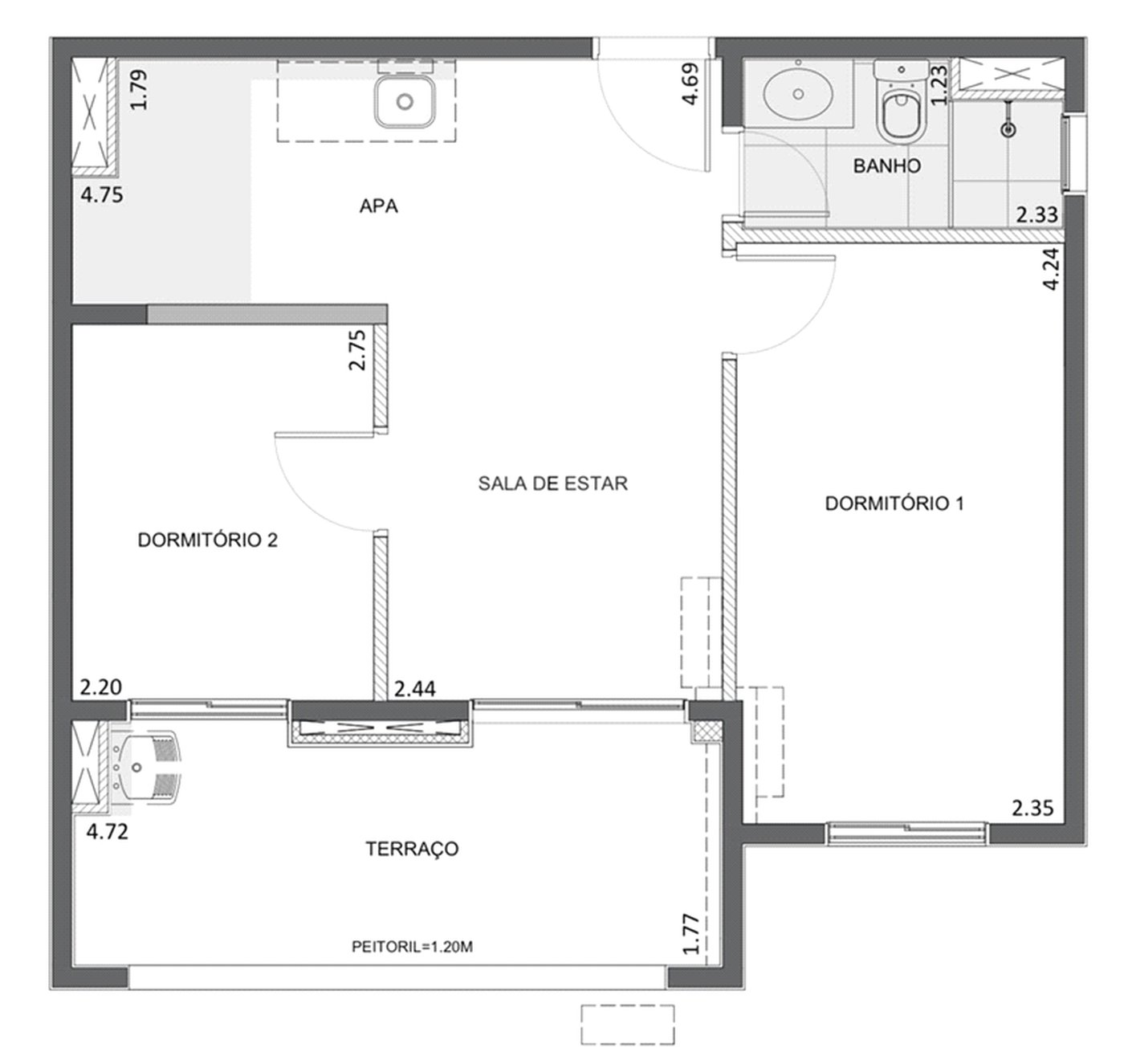 Apartamento à venda com 2 quartos em Brooklin Paulista, São Paulo, SP