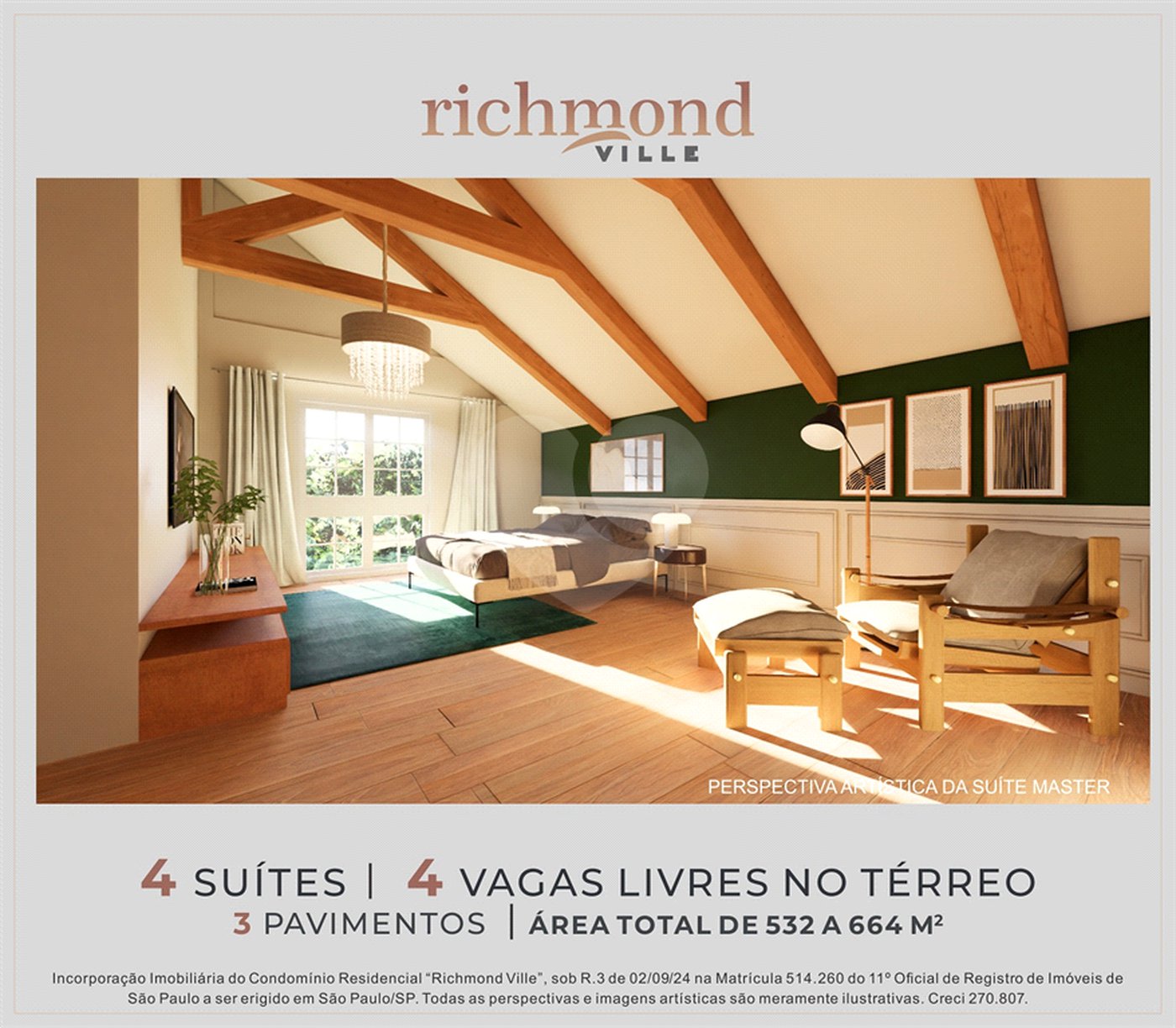Casa à venda com 4 suítes no condomínio Richmond Ville, São Paulo - SP