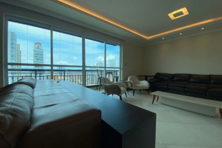 Apartamento com 3 dormitórios para alugar, 198 m² por R$ 16.000,02/mês - Gonzaga - Santos/SP