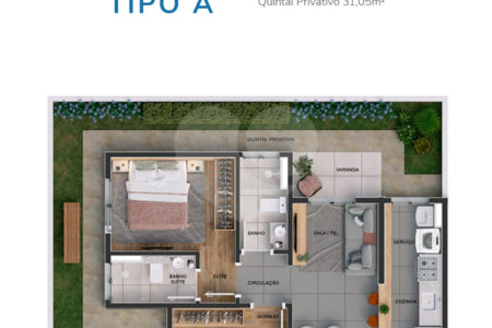 Apartamento à venda com 2 quartos, sendo 1 suíte, em Vila Rica, Sorocaba, SP