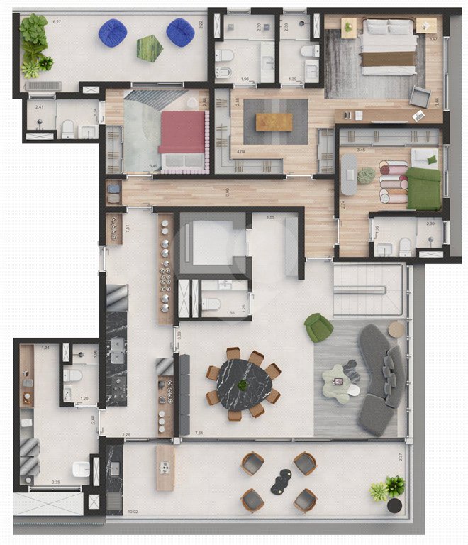 Apartamento à venda com 3 suítes em Jardim Paulista, São Paulo, SP