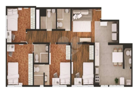 Apartamento à venda com 4 quartos, sendo 2 suítes, em Vila Olímpia, São Paulo, SP