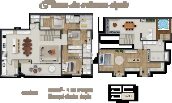 Planta Apartamento 250m²