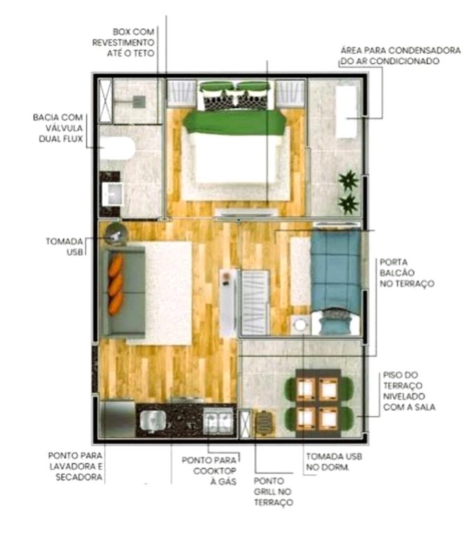 Apartamento à venda com 2 quartos em Vila Sônia, São Paulo, SP