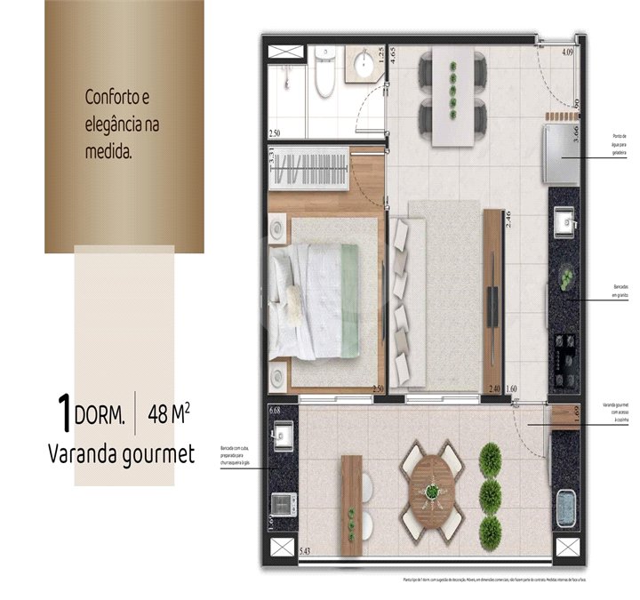Apartamento à venda com 2 quartos, sendo 1 suíte, em Jardim São Paulo(zona Norte), São Paulo, SP