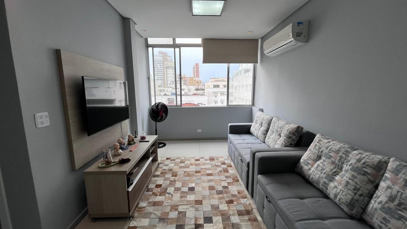 Apartamento com 1 dormitório à venda, 60 m² por R$ 490.000,00 - Gonzaga - Santos/SP