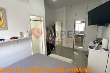 Apartamento à venda com 3 quartos, sendo 1 suíte, em Tijuca, Rio de Janeiro, RJ