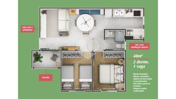 Apartamento 48m² 1