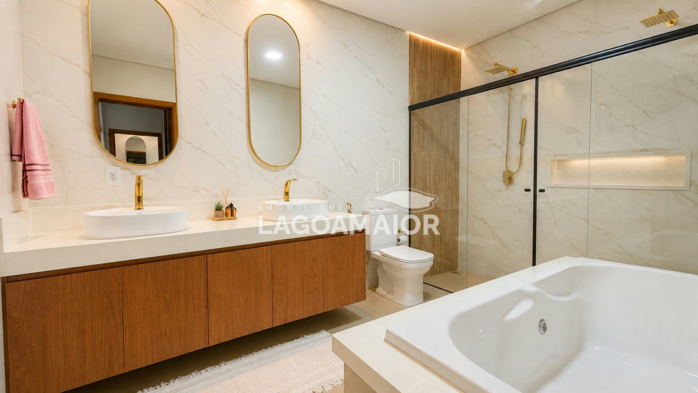 Casa à venda com 4 quartos, sendo 4 suítes, no condomínio Residencial Villa Dumont, Três Lagoas - MS