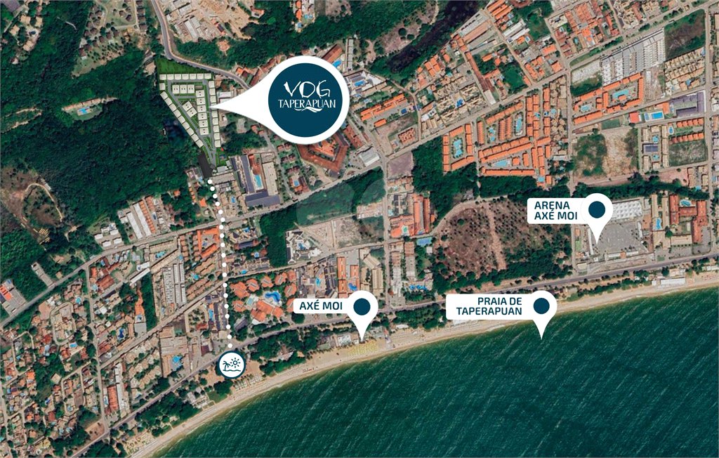 Apartamento à venda com 2 quartos, sendo 1 suíte, em Taperapuan, Porto Seguro, BA