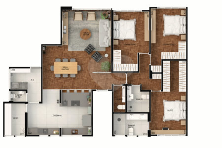 Apartamento à venda com 3 quartos, sendo 1 suíte, em Santa Cecília, São Paulo, SP