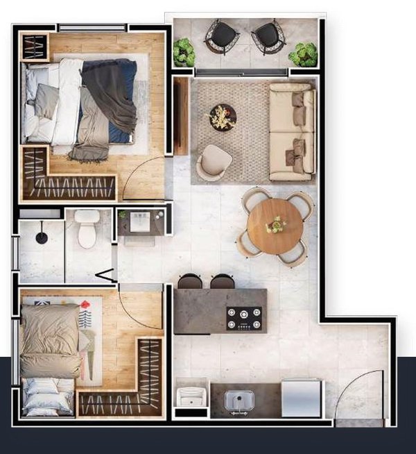 Apartamento 38m² 4