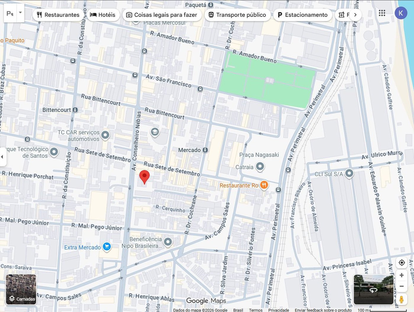 Terreno, 2434 m² - venda por R$ 24.300.000,00 ou aluguel por R$ 60.000,00/mês - Paquetá - Santos/SP