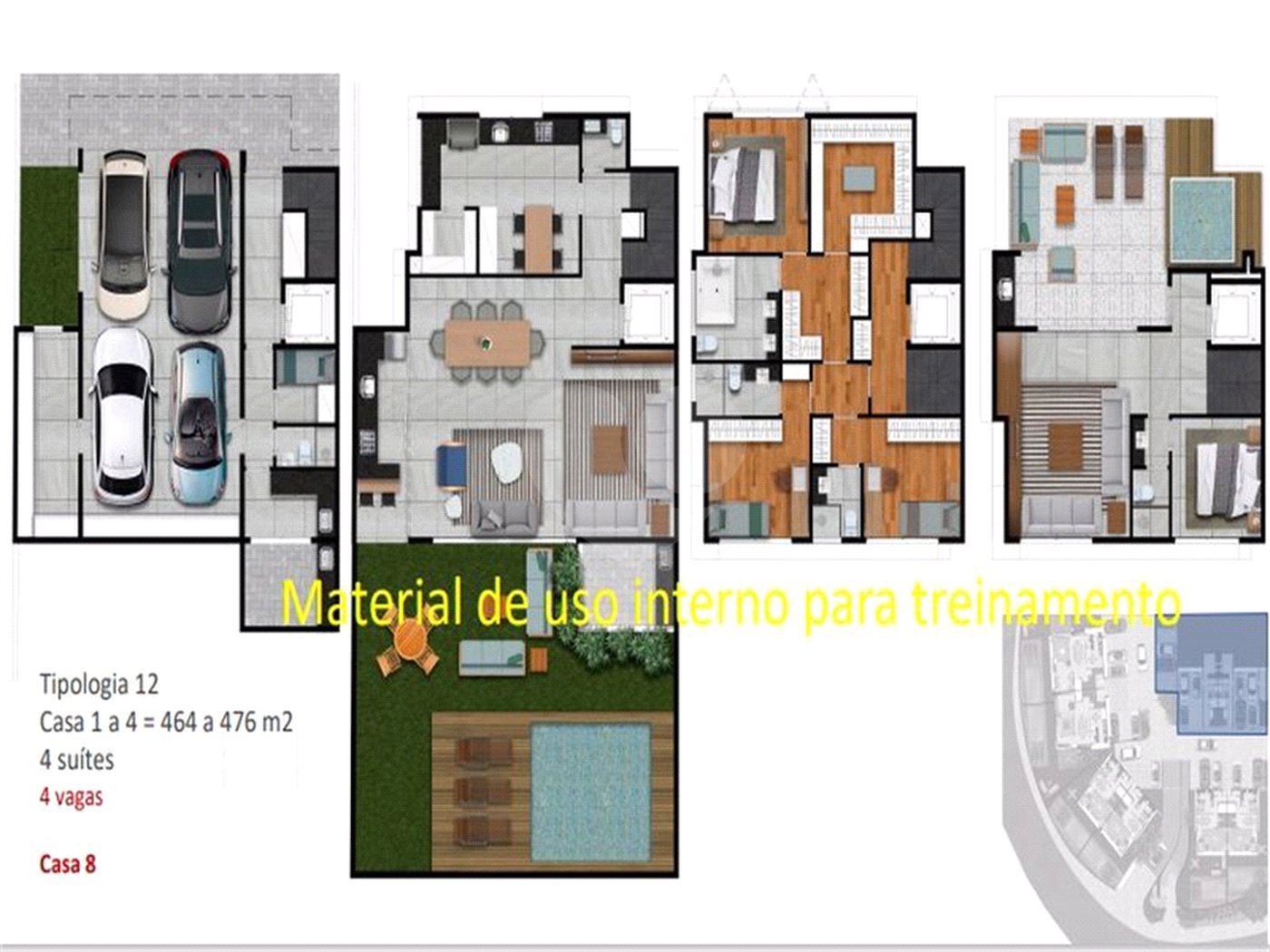 Casa à venda com 4 suítes no condomínio Cube Cidade Jardim, São Paulo - SP