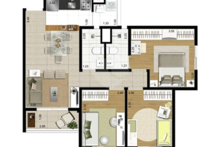 Apartamento à venda com 1 suíte em Vila Andrade, São Paulo, SP