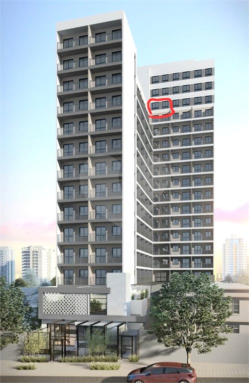 Vendo Studio novo, 14° andar, (apto 1401), 23 m2, sol da manhã com vista livre.