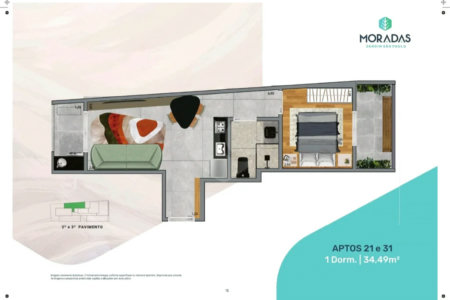 Apartamento à venda com 1 quarto em Jardim São Paulo(zona Norte), São Paulo, SP