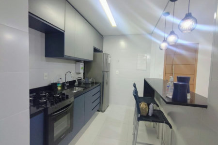 Apartamento com 2 dormitórios para alugar, 76 m² por R$ 7.000,00/mês - Gonzaga - Santos/SP