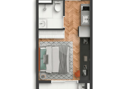 Studio à venda com 1 quarto em Perdizes, São Paulo, SP